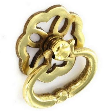 Securit S2634 Ring Pull Handle Brass 38mm