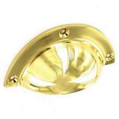 Securit S2662 Brass Drawer Pull 90mm