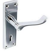 Securit S2700 Chrome Scroll Lock Handles 155mm