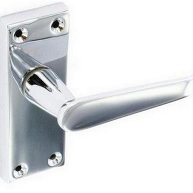 Securit S2706 Chrome Flat Latch Handles 115mm