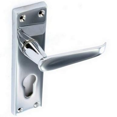 Securit S2709 Chrome Flat Euro Lock Handles 155mm