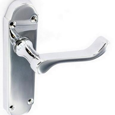 Securit S2711 Chrome Shaped Latch Handles 170mm
