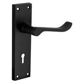 Securit S2715 Black Scroll Lock Handles 155mm