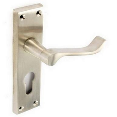 Securit S2724 Brushed Nickel Scroll Euro Lock Handles 155mm