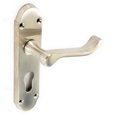 Securit S2733 Brushed Nickel Shaped Euro Lock Handles 170mm * Clearance *