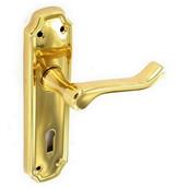 Securit S2810 Kempton Brass Lock Handles 170mm