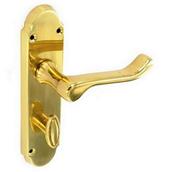 Securit S2822 Richmond Brass Bathroom Handles 170mm