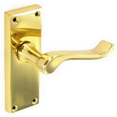 Securit S2841 Premier Brass Scroll Latch Handles 118mm