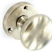 Securit S2869 Brushed Nickel Mortice Knob 57mm