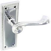 Securit S2885 Georgian Chrome Latch Handles 118mm