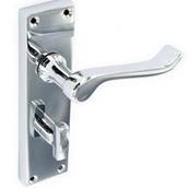 Securit S2917 Scroll Chrome Bathroom Handles 155mm