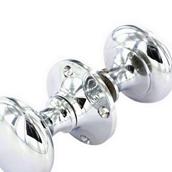 Securit S2924 Rim Knob Set Chrome 50mm