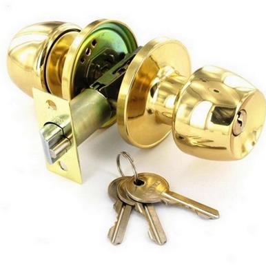 Securit S2950 Entrance Lock Knob Set Brass 60/70mm