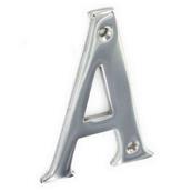 Securit S2958 Chrome Letter A 75mm