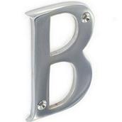 Securit S2959 Chrome Letter B 75mm