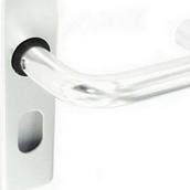 Securit S3023 Aluminium Round Bar Oval Lock Handles 150mm