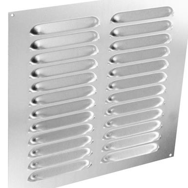 Securit S3212 Louvre Vent Aluminium Aluminium 9&quot; x 9&quot;