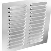 Securit S3212 Louvre Vent Aluminium Aluminium 9&quot; x 9&quot;
