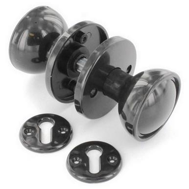 Securit S3241 Plastic Mortice Knob Set Brown 50mm