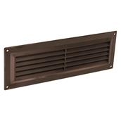 Securit S3267 Plastic Louvre Vent with Fixed Fly Screen Brown 9