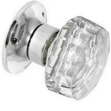 Securit S3290 Glass Mortice Knobs Chrome 60mm  * Clearance *