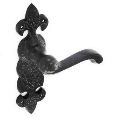 Securit S3301 Fancy Latch Handle Black Antique 190mm