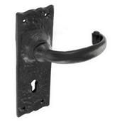 Securit S3302 Lock Handles Black Antique 150mm