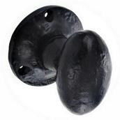 Securit S3306 Mortice Knobs Black Antique 55mm