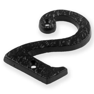 Securit S3352 Black Antique Numeral 2 75mm