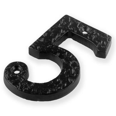 Securit S3355 Black Antique Numeral 5 75mm