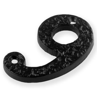 Securit S3359 Black Antique Numeral 9 75mm