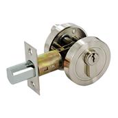 Securit S3461 Euro Locking Deadbolt Thumbturn Set Satin Nickel 55mm