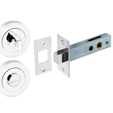 Securit S3468 Bathroom Thumbturn Release 52x9mm Polished Chrome Plated
