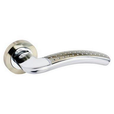 Securit S3481 Latch Handles Dimple SN/CP 52mm