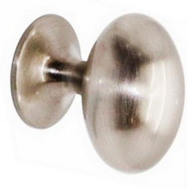 Securit S3513 Oval Cupboard Knob Matt Nickel 35mm