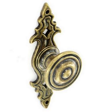 Securit S3562 Cupboard Knob with Backplates Antique Brass 30mm * Clearance *