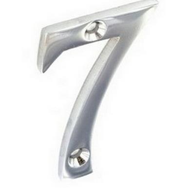 Securit S3807 Chrome Numeral 7 50mm * Discontinued Line *