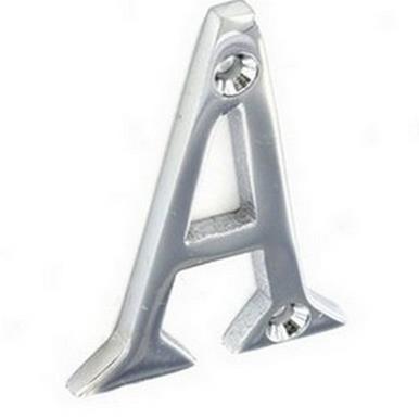 Securit S3810 Chrome Letter &#39;A&#39; 50mm * Discontinued Line *