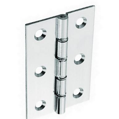 Securit S4151 Double Steel Washered Hinges Chrome Plated 75mm 1 Pair