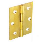 Securit S4202 Self Coloured Brass Butt Hinges 38mm 1 Pair