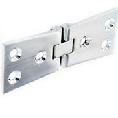 Securit S4286 Counterflap Hinges Polished Chrome Plated Brass 100mm 1 Pair