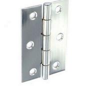 Securit S4308 Steel Butt Hinges Zinc Plated 75mm 1 Pair