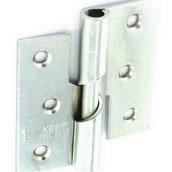 Securit S4333 Rising Butt Hinges Left Hand Zinc Plated 75mm