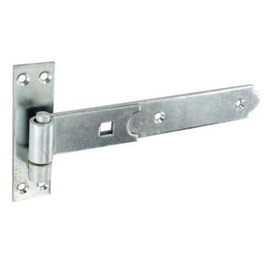 Securit S4674 Straight Bands & Hooks Galvanised 250mm (10&quot;) 1 Pair