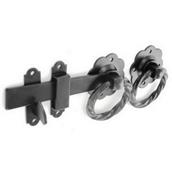 Securit S5137 Twisted Ring Gate Latch Black 150mm