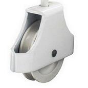 45mm Securit Single Screw-in Pulley White 
