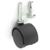 Securit S5325 Twin Wheel Castors  Socket Fix 40mm Card of 4