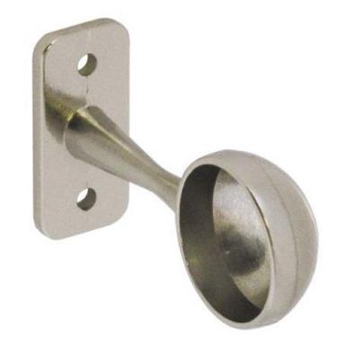 Securit S5531 End Brackets Brushed Nickel 25mm Card of 2