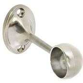 Securit S5536 Towel Rail End Brackets Brushed Nickel 25mm Card of 2 * Clearance *