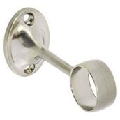 Securit S5537 Towel Rail Centre Bracket Brushed Nickel 25mm Card of 1